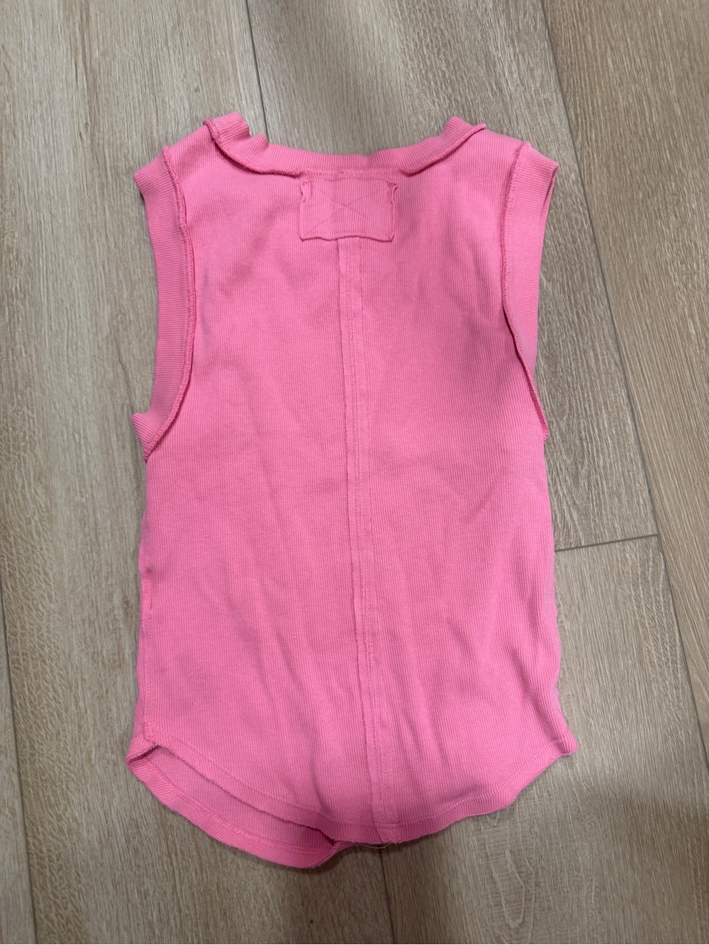 Free People Pink Ribbed Sleeveless Tank We The Free - Picture 5 of 7